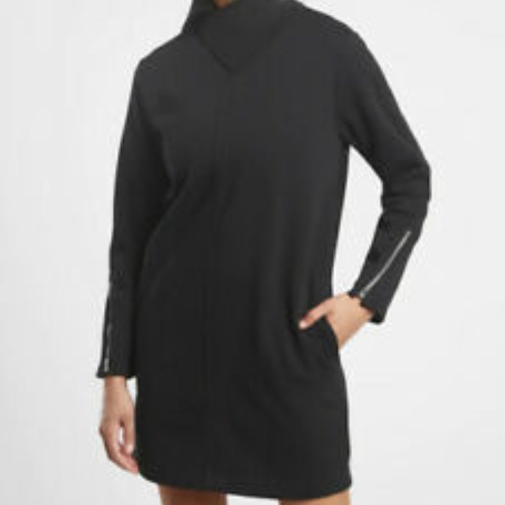 NWT Athleta Cozy Karma Vela Dress Black XXS